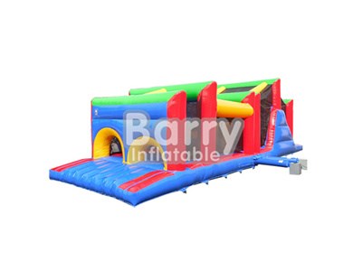 Outdoor toys 14m/customized inflatable obstacle course for kids BY-OC-053